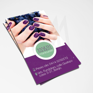 Business Card Yaneth- Diseño por Marielba Moreno Diseño Gráfico