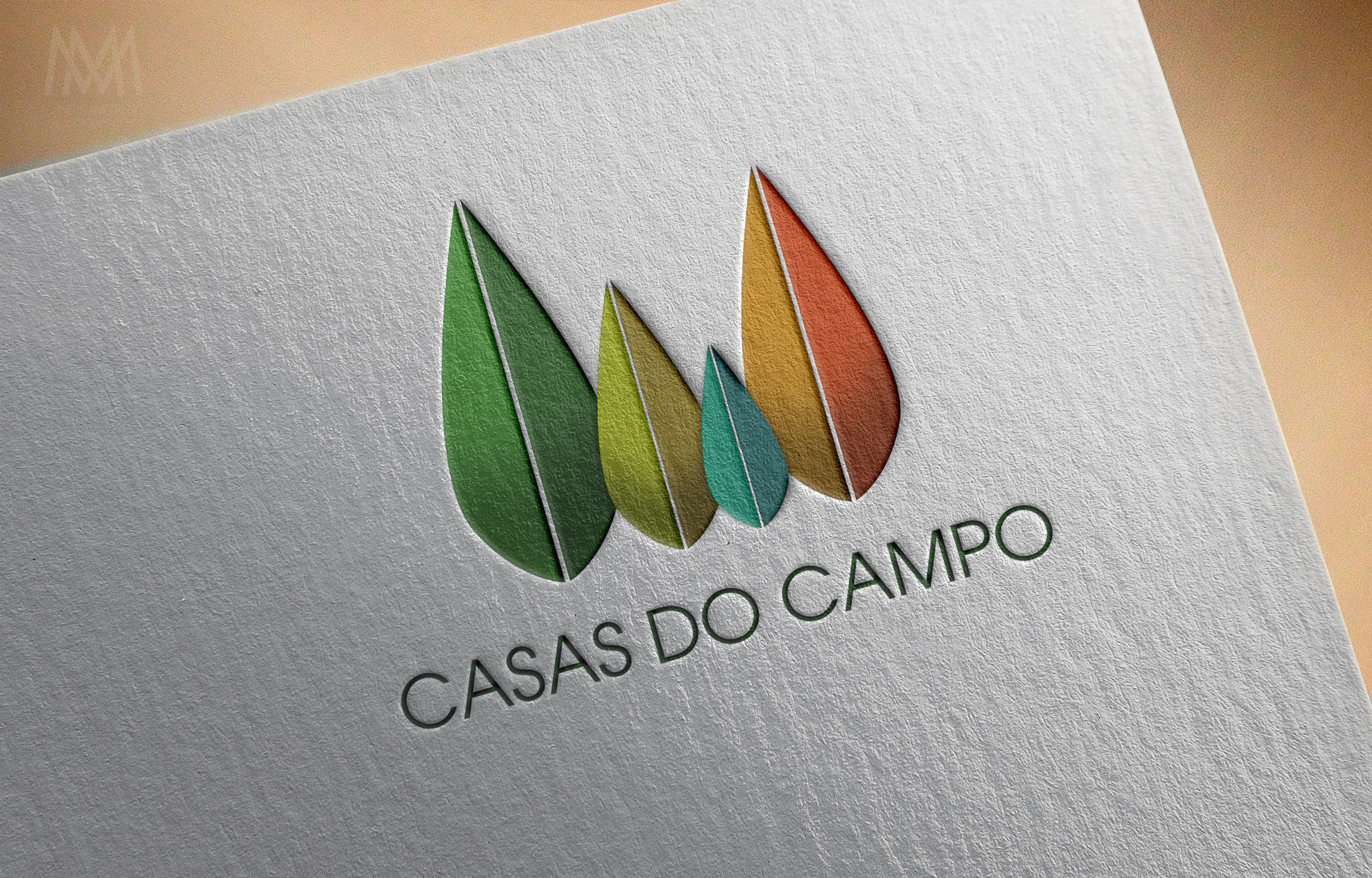Realistic Logo Casas do Campo - Diseño por Marielba Moreno Diseño Gráfico