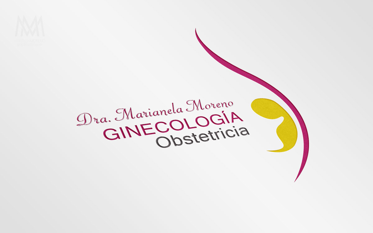 Logo Dra. Marianela - Diseño por Marielba Moreno Diseño Gráfico