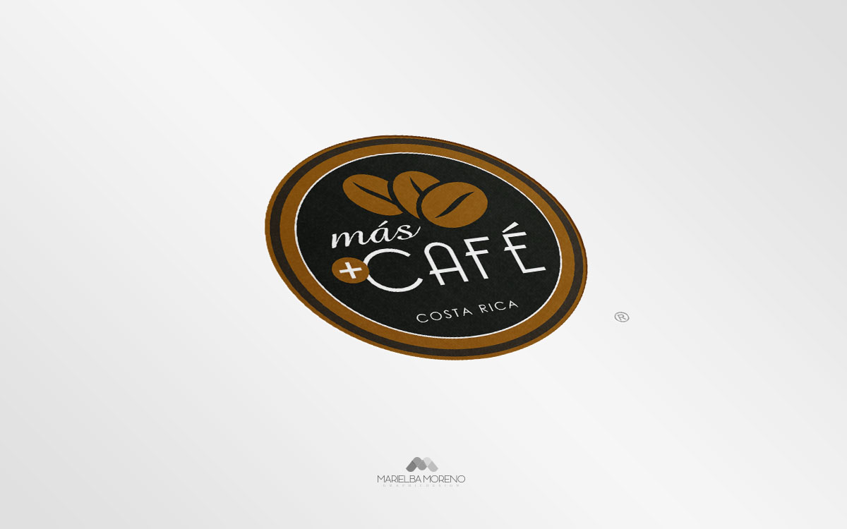 Logo Más Café - Diseño por Marielba Moreno Diseño Gráfico
